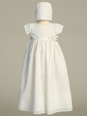 Lito Stella Embroidered Tulle Gown
