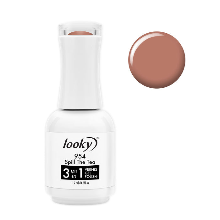 Looky Vernis Gel 3 en 1 #954 Spill The Tea (Collection les essentiels)