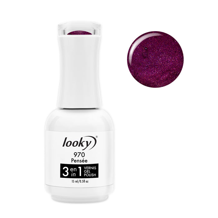 Looky Vernis Gel 3 en 1 #970 Pensée (Collection Poésie Printanière)