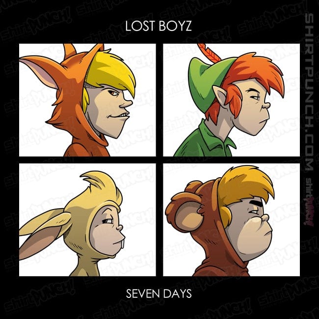 Daily_Deal_Shirts Magnets / 3"x3" / Black Lost Boyz