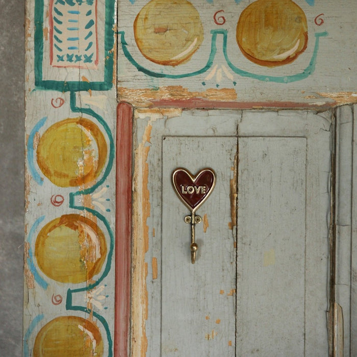 Love Wall Hook - - Recycled Brass
