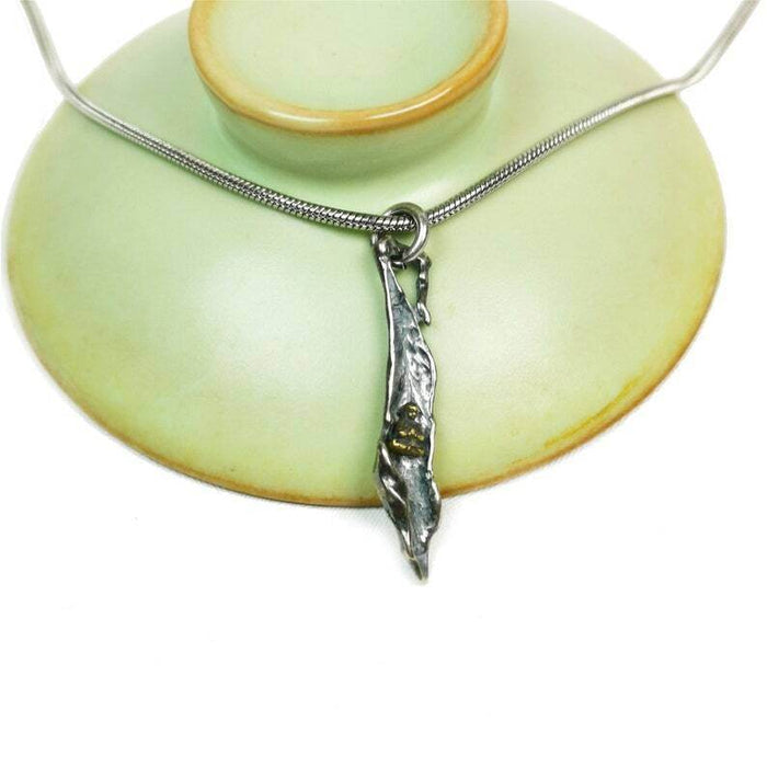 Lucky Charm, Unique Buddha among Leaf,Silver Pendant Amulet - Tibetan Buddhist amulet, view 4