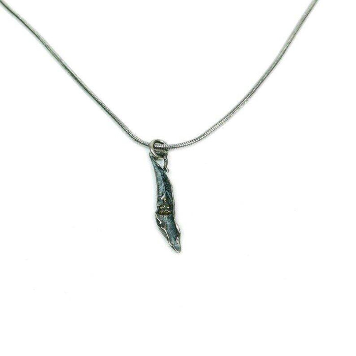 Lucky Charm, Unique Buddha among Leaf,Silver Pendant Amulet - Tibetan Buddhist amulet, view 6