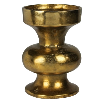 Lustrous Gold Vintage Candle Holder