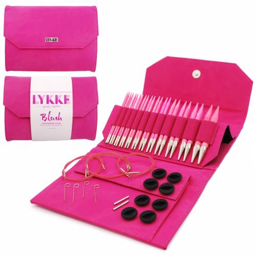 Lykke Blush Interchangeable Circular Knitting Needle 5'' Set