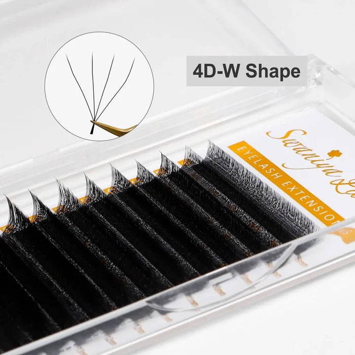 YY W Shape Lash Extensions M curl 0.07mm| Swaniya Lashes