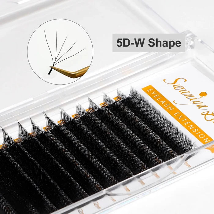 YY W Shape Lash Extensions M curl 0.07mm| Swaniya Lashes
