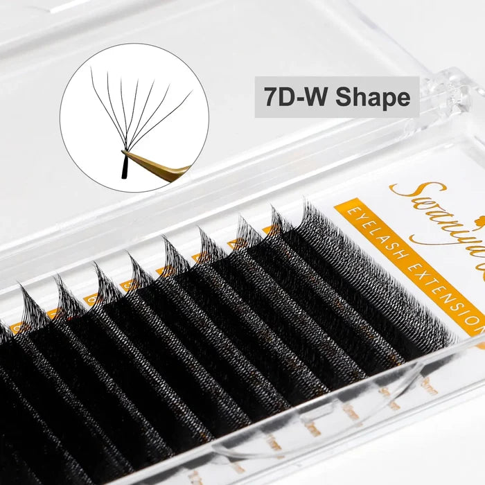 YY W Shape Lash Extensions M curl 0.07mm| Swaniya Lashes