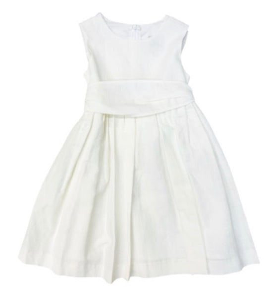 Maggie Breen Sleeveless Linen Dress w/ Sash