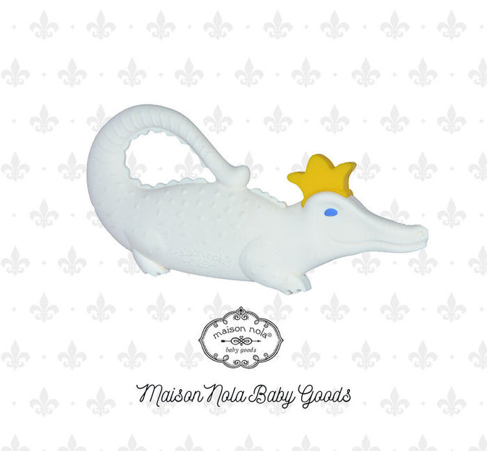 Maison Nola White Gator Teether