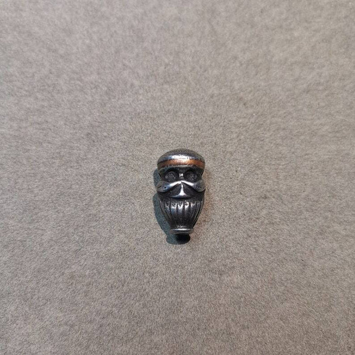 Mala Guru Bead, Skull Shape T-drilled 3-Hole Bead for Prayer Bead,0.87" - Tibetan Buddhist mala beads, view 7