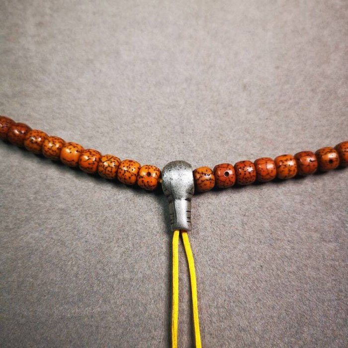 Mala Guru Bead, T-drilled 3-Hole Connector Bead for Prayer Bead,0.8" - Tibetan Buddhist mala beads, view 4