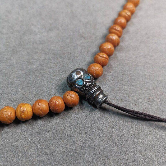 Mala Guru Bead, T-drilled 3-Hole Connector Bead - Tibetan Buddhist mala beads, view 4