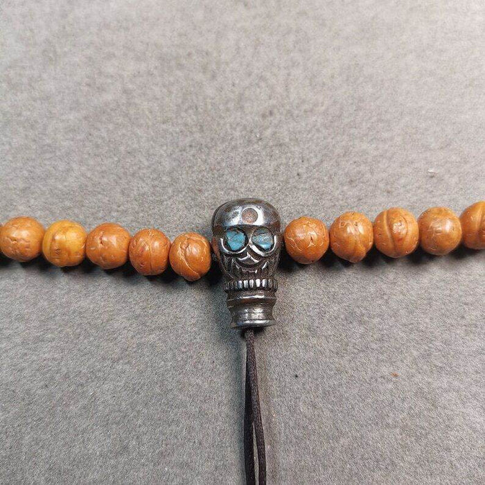 Mala Guru Bead, T-drilled 3-Hole Connector Bead - Tibetan Buddhist mala beads, view 5