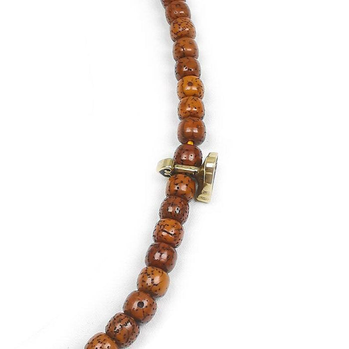 Mala Prayer Beads Pendant,Mini Vajrasattva Tsa Tsa Mold Pendant - Tibetan Buddhist mala beads, detailed view