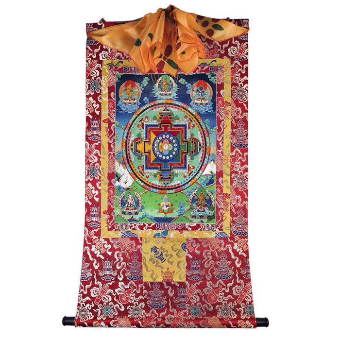 Manjusri Image - Tibetan thangka painting, view 7