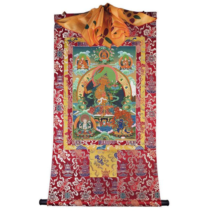Manjusri Image - Tibetan thangka painting, view 7