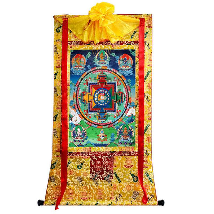 Manjusri Image - Tibetan thangka painting, view 8