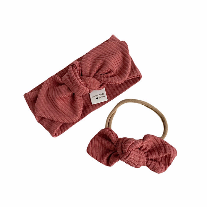 Mauve Rib Bummies and/or Headbands