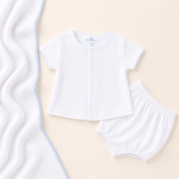 MB Essentials Diaper Set-White/Lt. Blue
