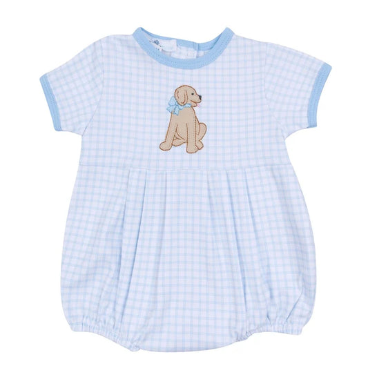 MB Puppy Playtime Applique Bubble-Blue
