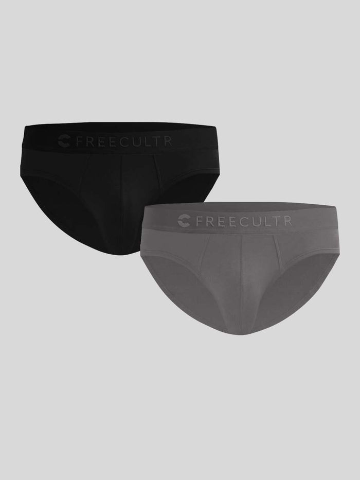 Men's Anti-Bacterial Micro Modal Brief in Solid Waistband (Pack of 2)