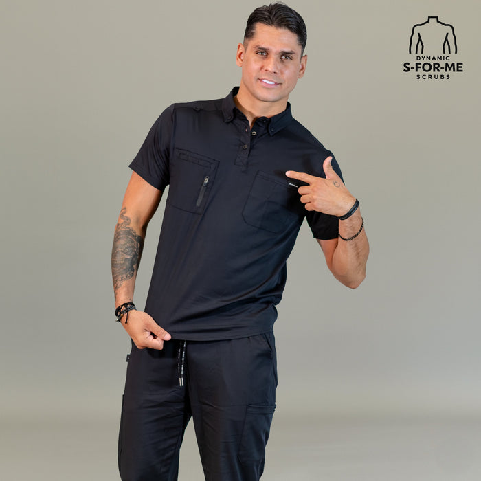 black scrubs for men