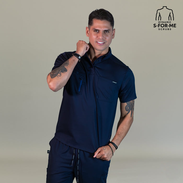 Men’s Butter Soft Touch Navy Blue Top Style 510