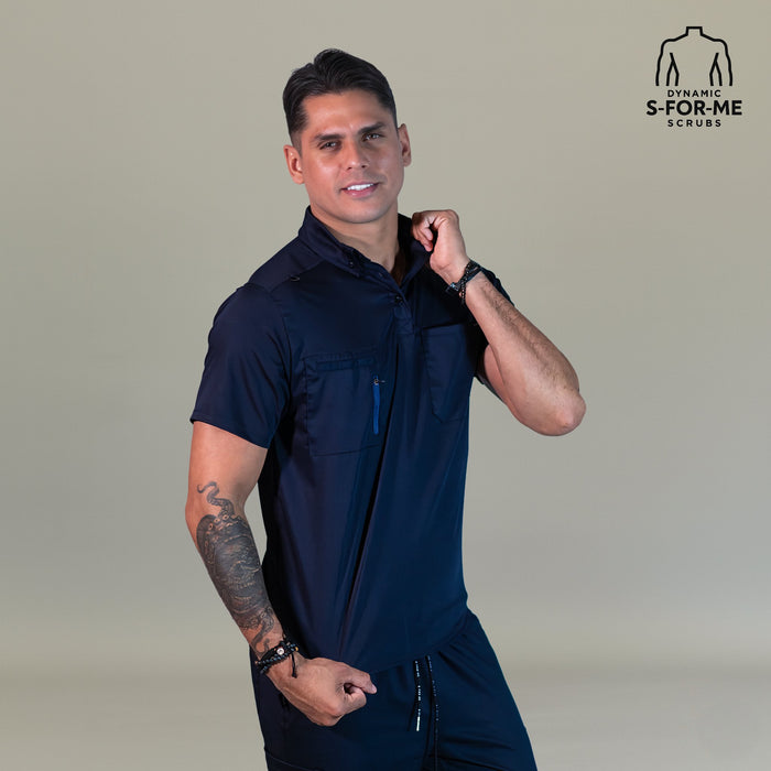 Men’s Butter Soft Touch Navy Blue Top Style 510