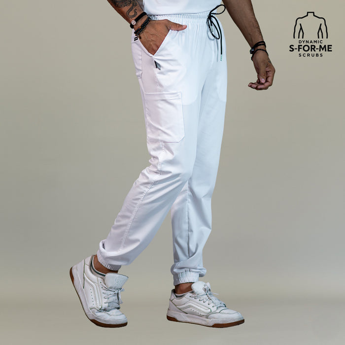 white scrubs  for men