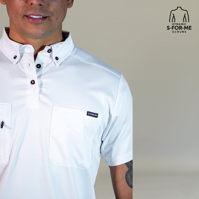 white scrubs clothing