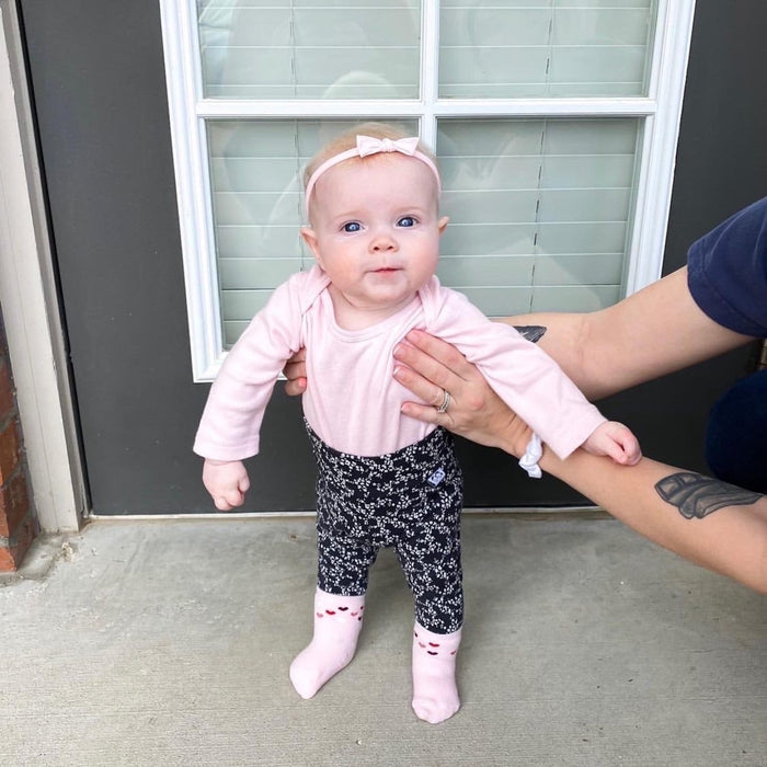 Messy Dots on Charcoal Leggings and/or Headbands