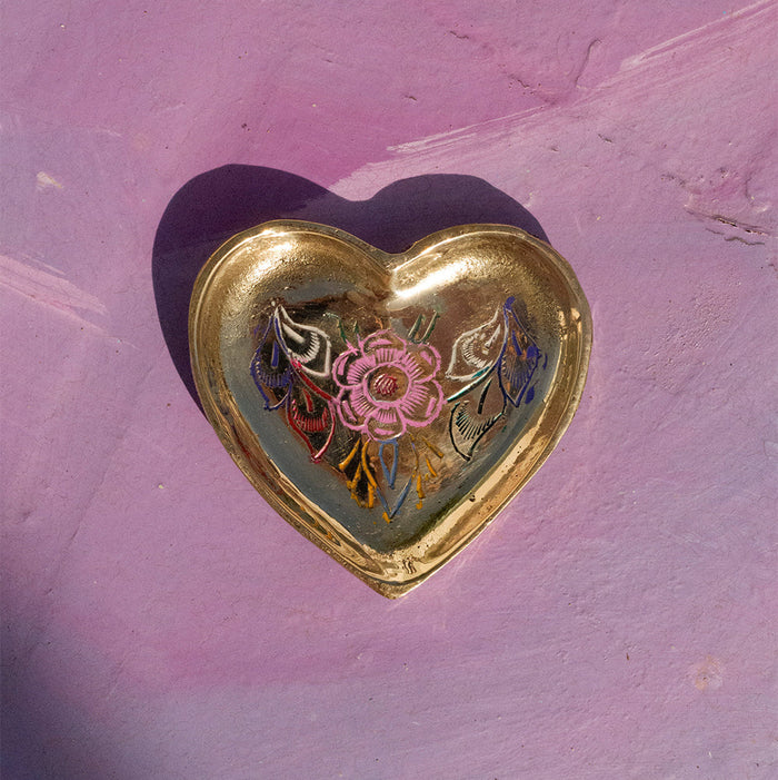 Mila Heart Tray- Recycled Brass