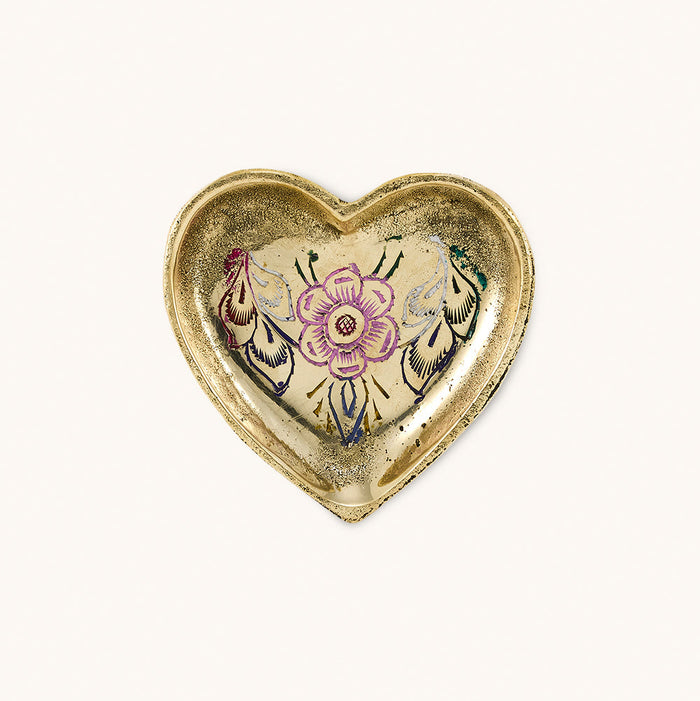 Mila Heart Tray- Recycled Brass