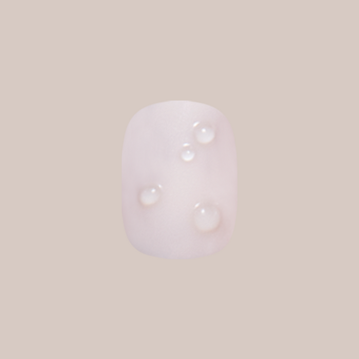 Milky 3D Bubbles - Press-On | Short | Squoval sheer nail with raised 3D bubble accents for easy at-home mani