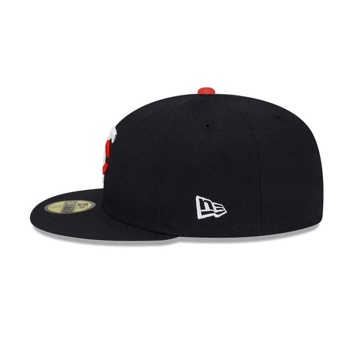 This is a Minnesota Twins MLB Authentic On Field Navy 59FIFTY Fitted Cap 4