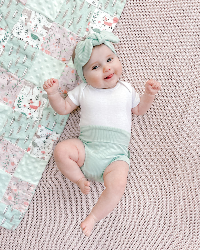 Mint Ribbed Headband