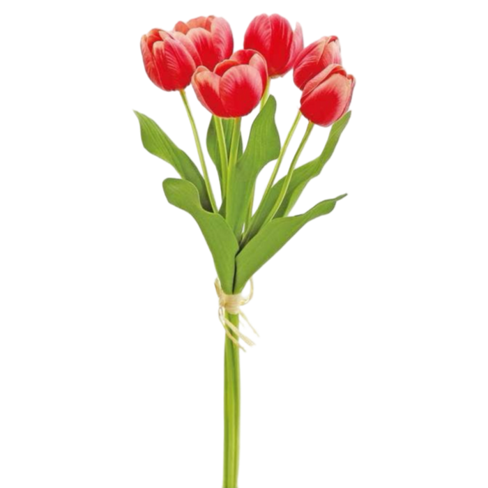 mixed tulip bundle, faux tulip stems, realistic artificial tulips, spring flower decor, artificial tulip bouquet, colorful faux flowers, small tulip arrangement, bundle of fake tulips, tulip stems for vase, spring faux floral