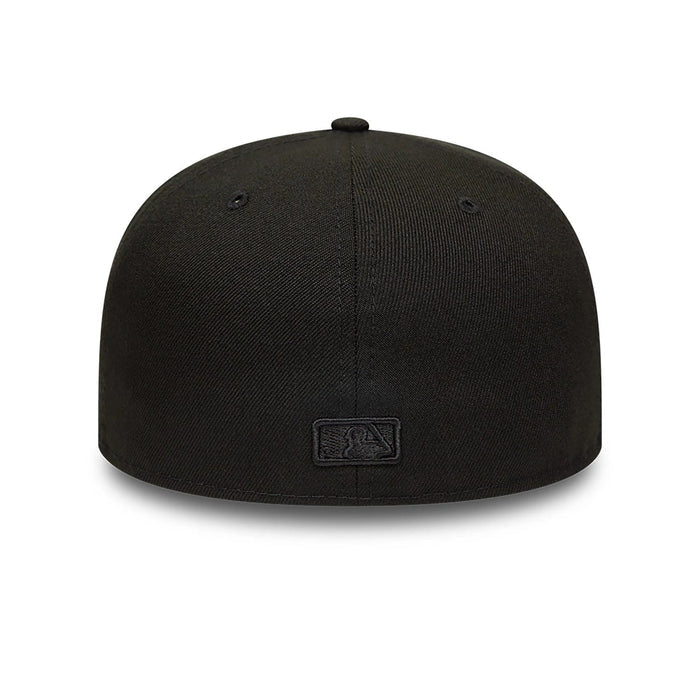 This is a Boston Red Sox MLB Black on Black 59FIFTY Fitted Cap 3