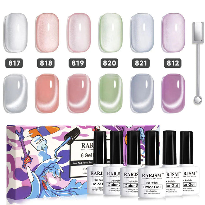Moonlight Cat Eye Gel Nail Polish Set