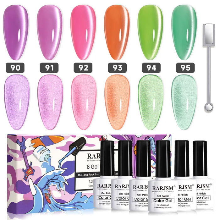 Moonlight Cat Eye Gel Nail Polish Set