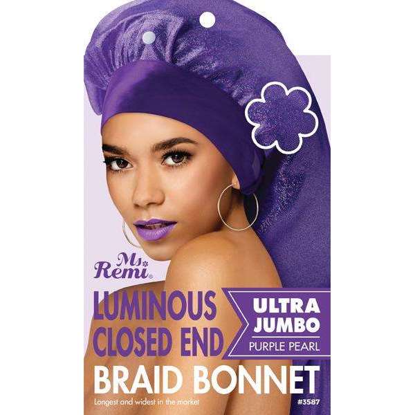 Ms. Remi Luminous Braid Bonnet Ultra Jumbo, 1 Count, Assorted Colors