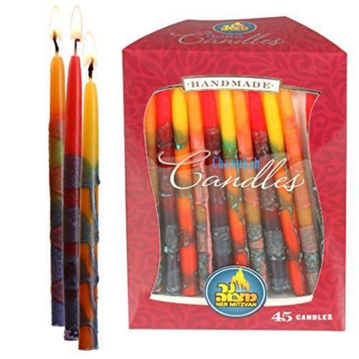 Multicolor Hanukkah Candles