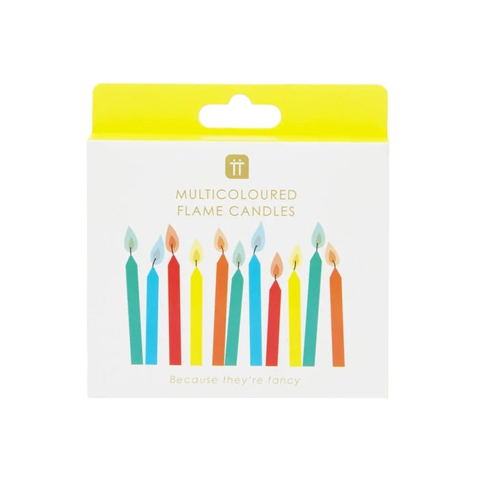 Multicolored Flame Birthday Candles