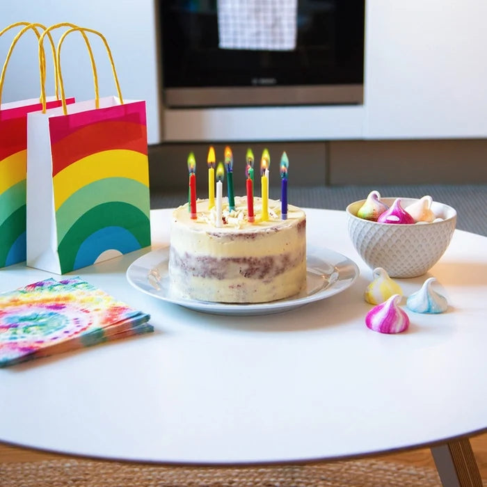 Multicolored Flame Birthday Candles