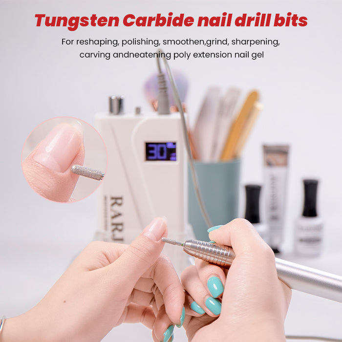 Nail drill bits twisting lock unlock mechanism easy installation secure twist-lock system safe stable operation