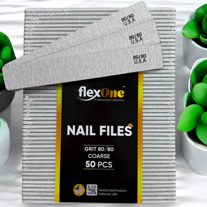 Nail File Zebra - Square Jumbo Shape - 80/80 Coarse Grit