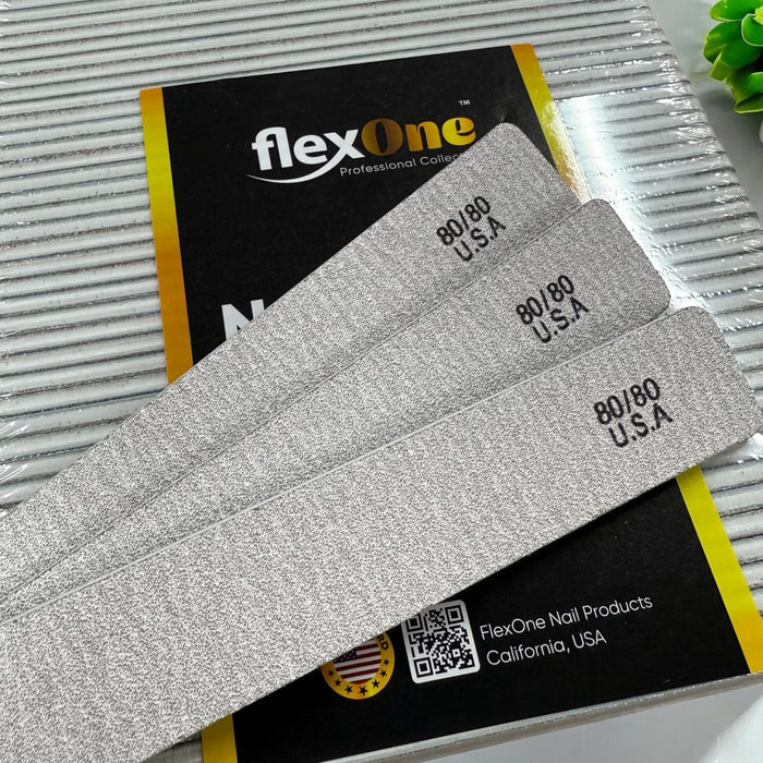 Nail File Zebra - Square Jumbo Shape - 80/80 Coarse Grit