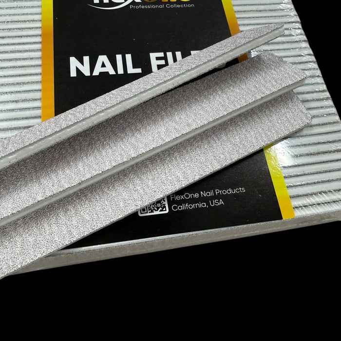 Nail File Zebra - Square Jumbo Shape - 80/80 Coarse Grit