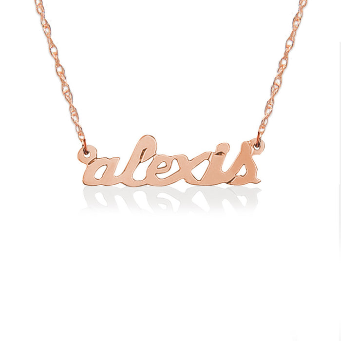 Necklace--Petite Lowercase name necklace